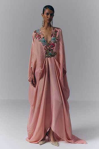 Petal Whisper Embroidered Kaftan