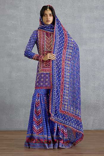 Niladri Atasi Printed Sharara Set