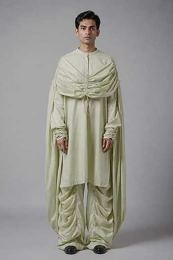 Gathered Hoodie Kurta Set