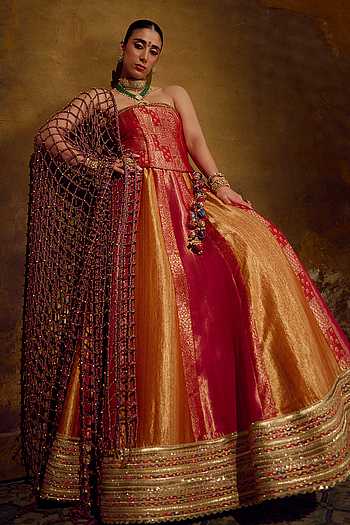 Surya Banarasi Brocade Lehenga Corset Set