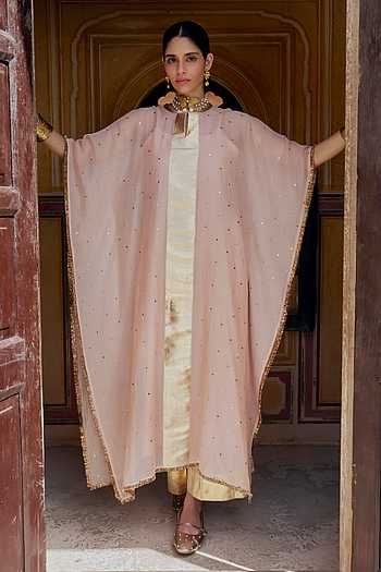 Vintage Blush Kaftan & Pant Set