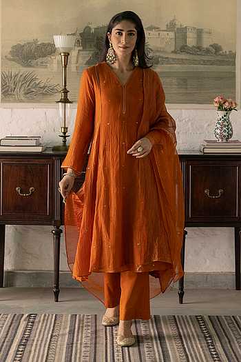 Sequin Work Kurta Set