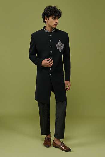 Embroidered Sherwani & Pant Set