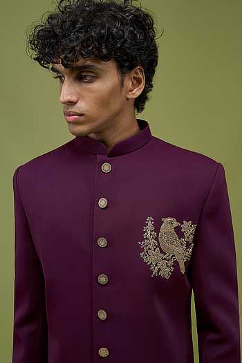 Embroidered Sherwani & Pant Set