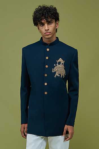 Embroidered Bandhgala & Pant Set