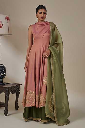 Gulkand Gulnaar Anarkali Palazzo Set