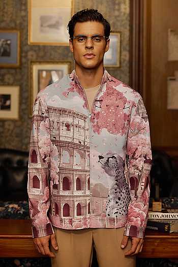 Roman Bloom Print Shacket