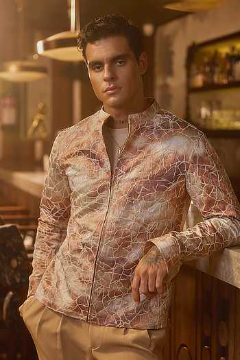 Gilded Earth Embroidered Bomber Jacket