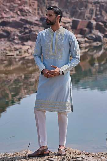 Thread Zardozi Magholie Creeper Kurta Set