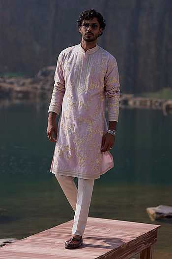 Lilac Flying Humming Bird Kurta Set