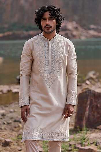 Safforn Creeper Kurta Set