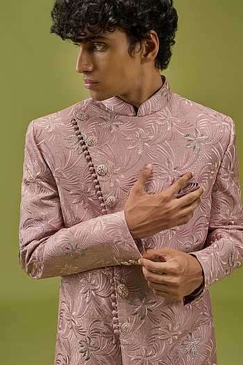 Art Silk Sherwani & Pant Set