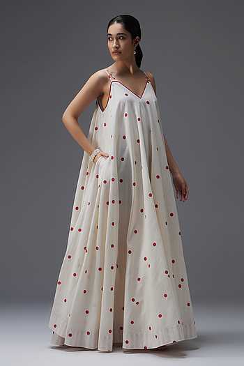 Polka Dot Hand Block Print Jumpsuit