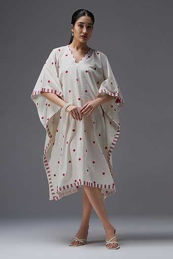 Polka Dot Print Kaftan