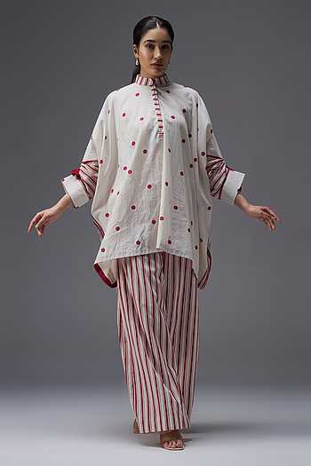 Hand Block Print Kaftan & Palazzo Set