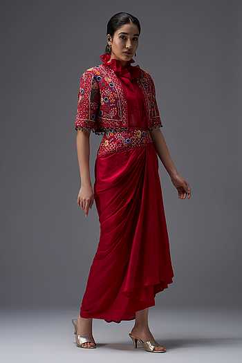 Ratan Mahal Embroidered Jacket & Skirt Set