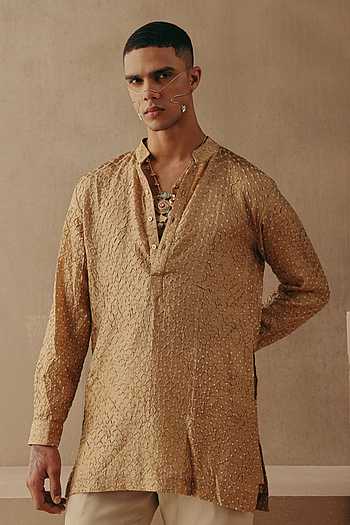 Rai Bandhani Silk Kurta