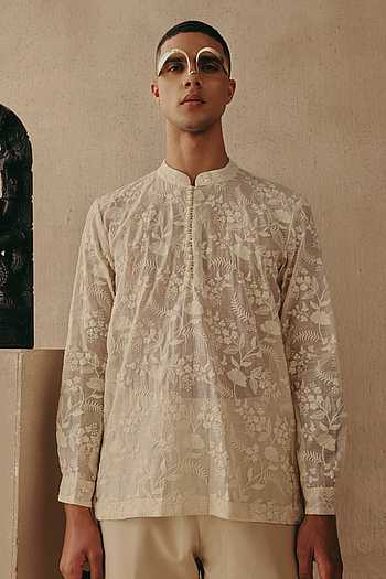 Chikankari Embroidered Kurta & Pant Set