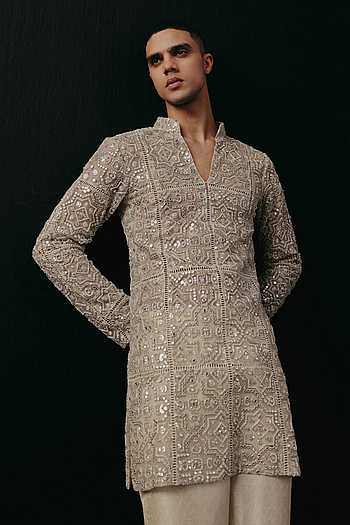 Mirrorwork Embellished Kurta
