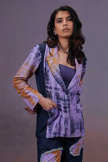 Shibori Dyed Blazer