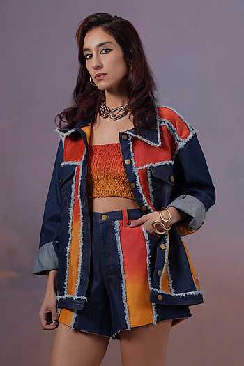 Rangeen Oversized Denim Jacket