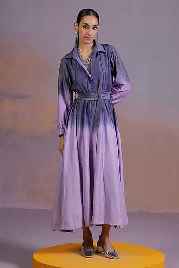 Rangeen Gradient Hand Dyed Dress Set