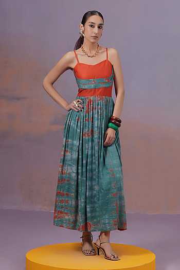 Rangmaya Shibori Hand Dyed Dress