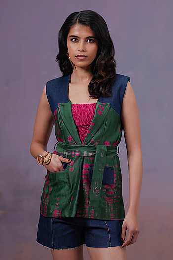 Rangrezi Shibori Hand Dyed Jacket