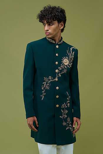 Embroidered Achkan & Pant Set