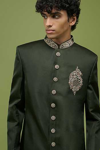 Embroidered Sherwani & Pant Set