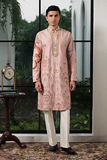 Asrar Embroidered Kurta With Pant