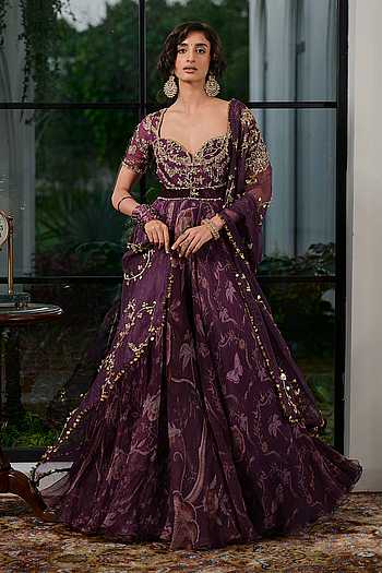 Zariah Printed Anarkali With Dupatta