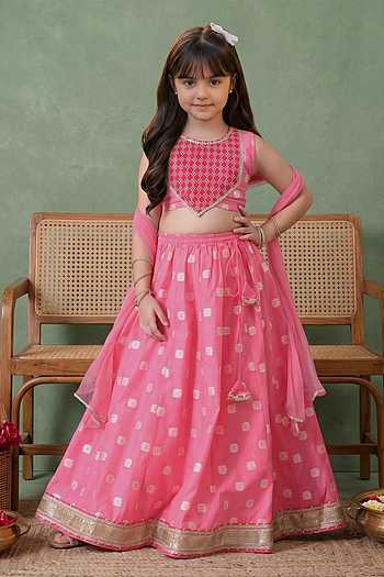 Floral Motif Lehenga Set 