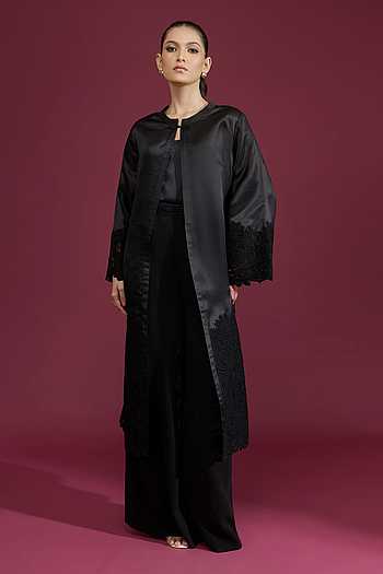 Lace Work Long Jacket