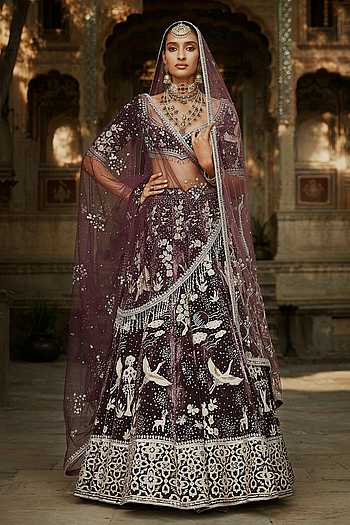 The Masai Night Sky Lehenga Set