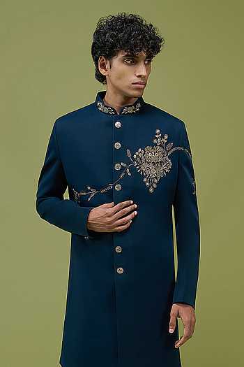 Embroidered Sherwani & Pant Set
