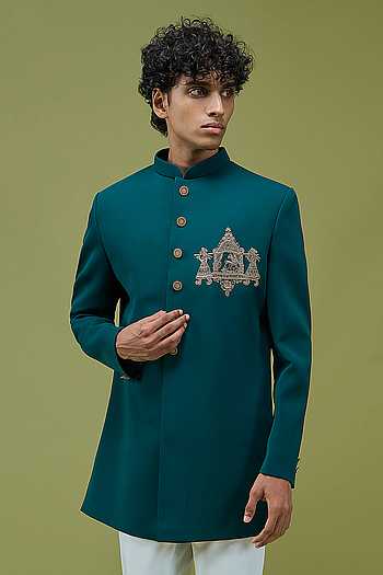 Embroidered Sherwani & Pant Set