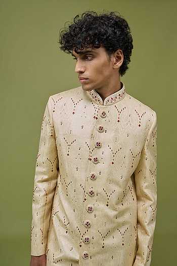 Embroidered Sherwani & Pant Set