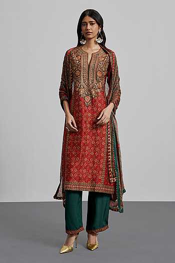 Bagh Print Kurta Set