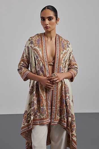 Ecru Multi Megha Jacket