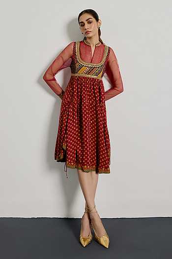 Gulzar Garden Print Dress