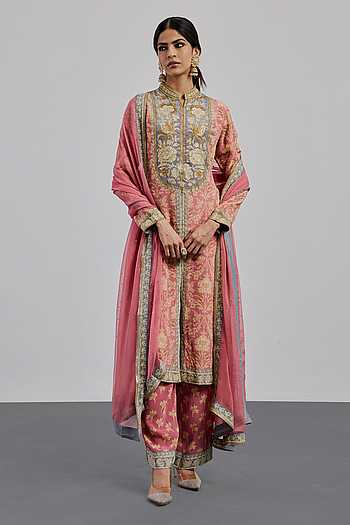 Yoke Embroidered Kurta Set