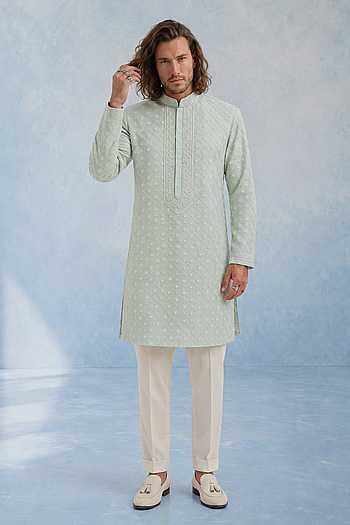 Aegis Trellis Embroidered Kurta Set