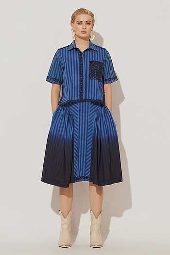 Evara Printed Shirt & Skirt Set