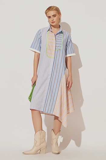 Oryn Stripe Print Dress