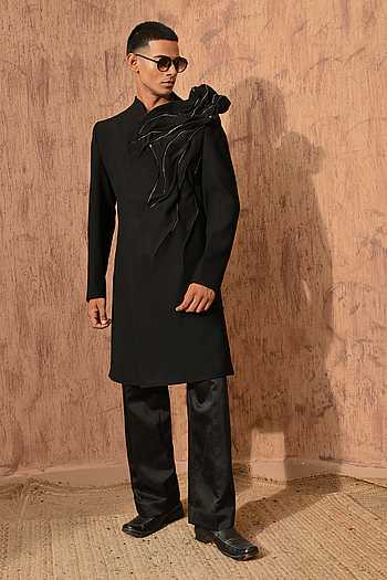 Sculptured Sherwani & Pant Set