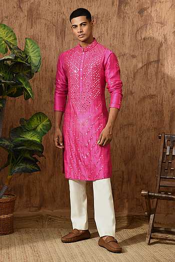 Raw Silk Kurta & Pyjama Set