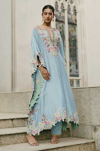 Umang Embroidered Kaftan & Pant Set