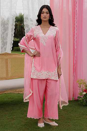 Rose Dori Embroidered Kurta Set