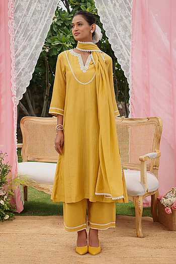 Sable Dori Work Kurta Set